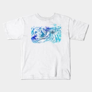 Fish In The Sea In Blue Kids T-Shirt